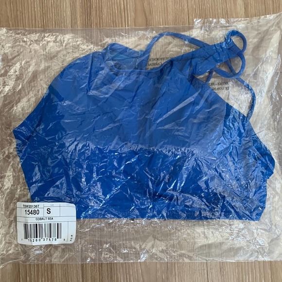 Tommy Bahama Pearl High Neck Bra Bikini Top in Cobalt Sea - Picture 3 of 6